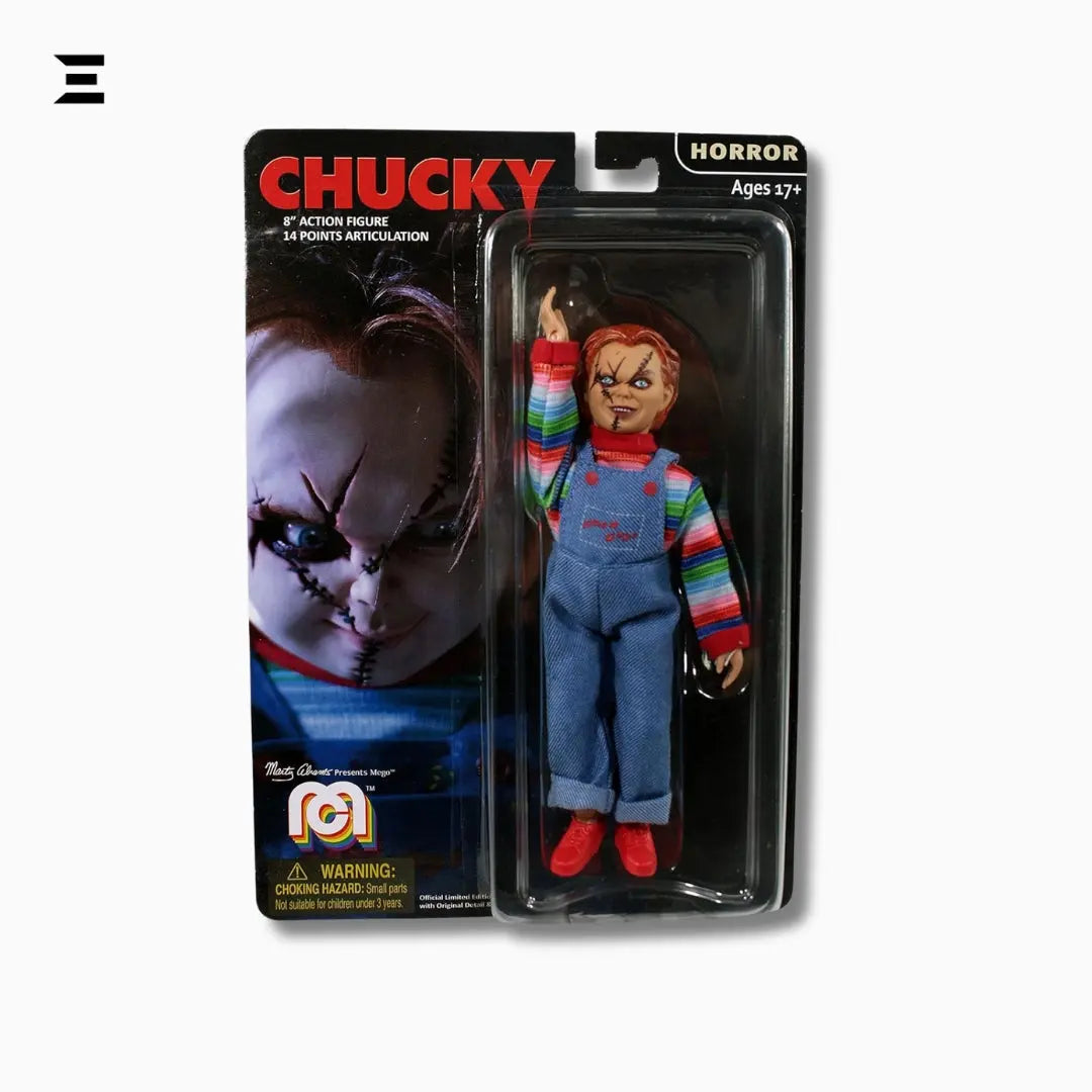 Chucky 8-Inch Mego Action Figure – Limited Edition Horror Collectible IBRELIA