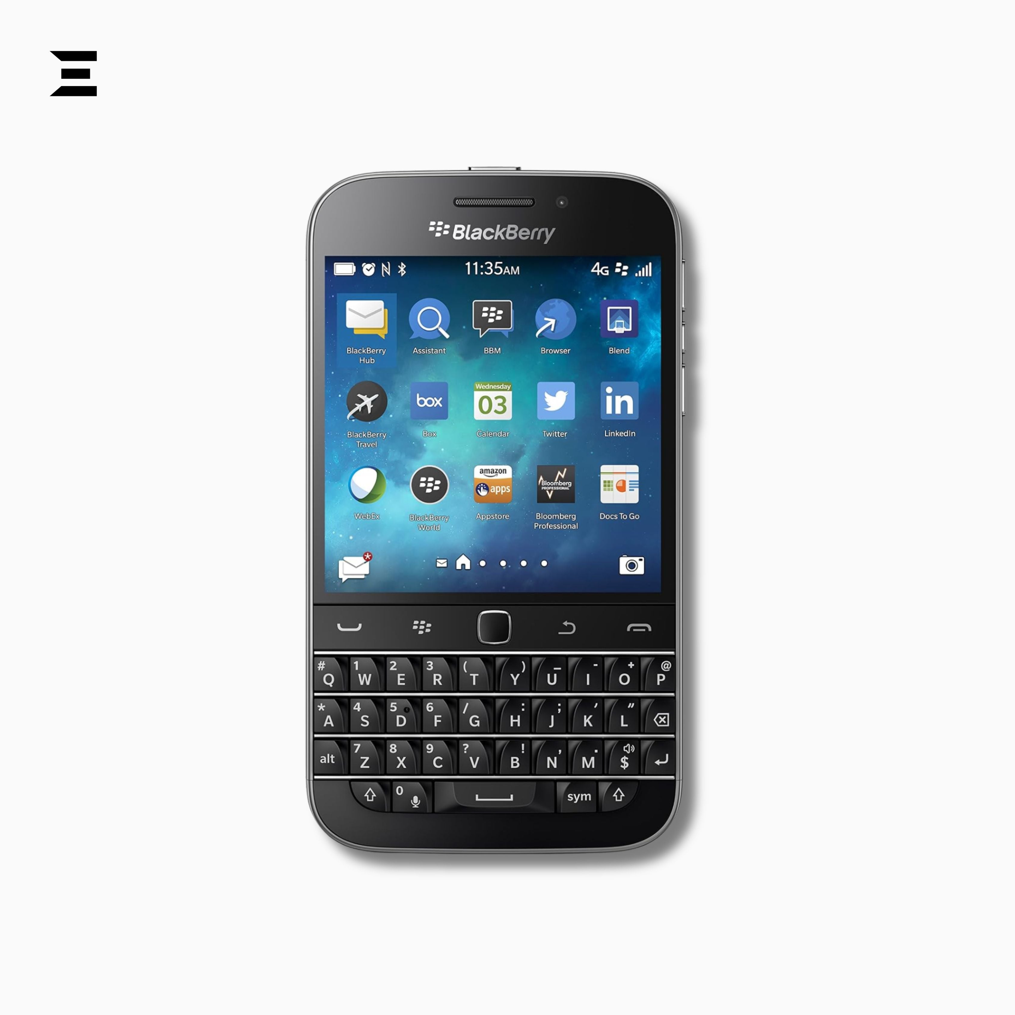 BlackBerry Classic Q20 Black – Pre-Owned with Charger | Classic QWERTY Smartphone