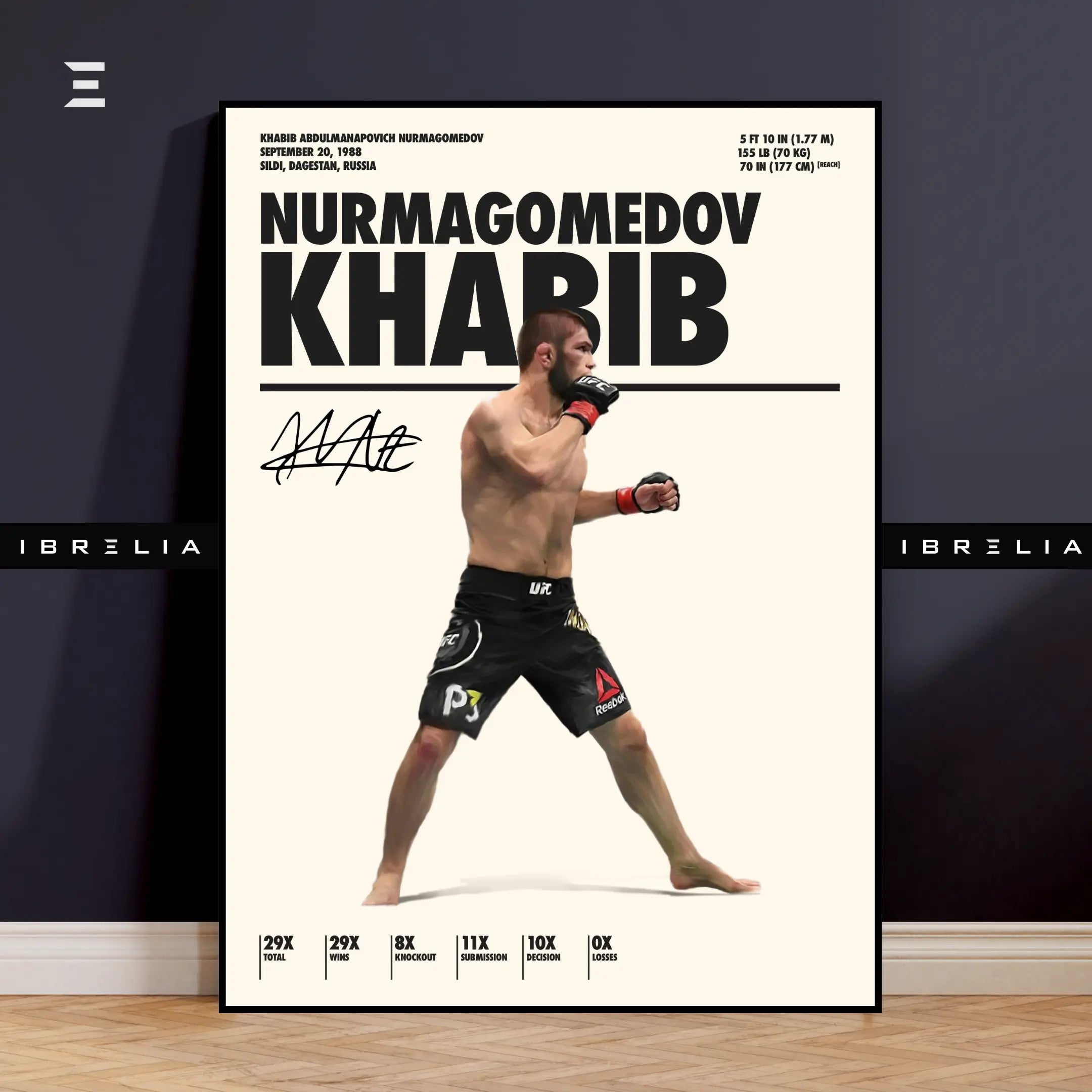 Khabib Nurmagomedov Resin Wall Art – “The Eagle” Edition | IBRELIA IBRELIA