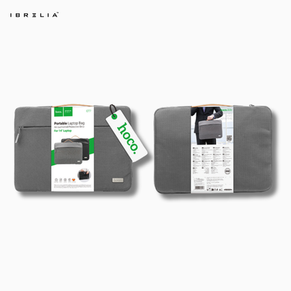 HOCO GT7 Portable Laptop Bag – 14-Inch (Mysterious Black / Space Gray)