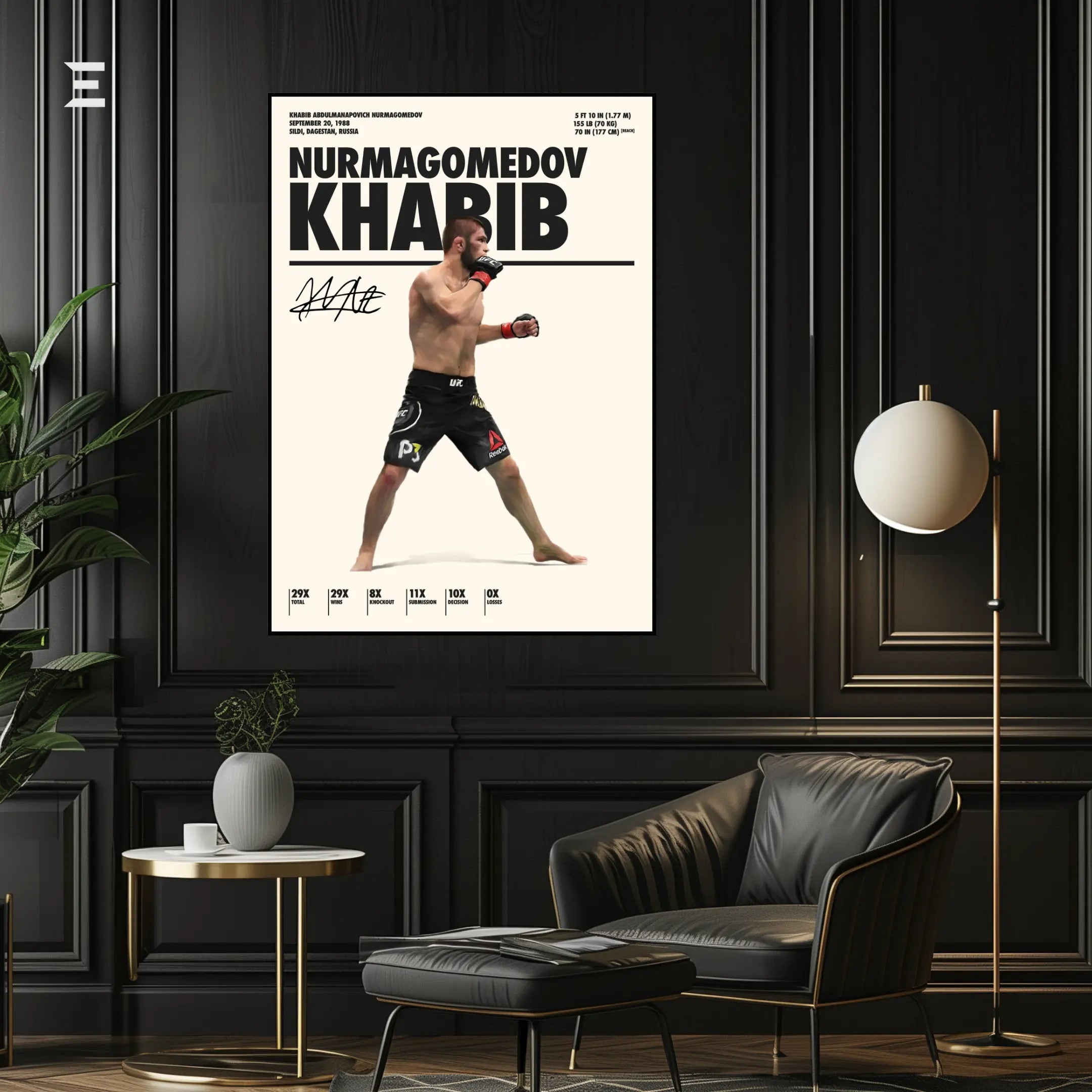 Khabib Nurmagomedov Resin Wall Art – “The Eagle” Edition | IBRELIA IBRELIA