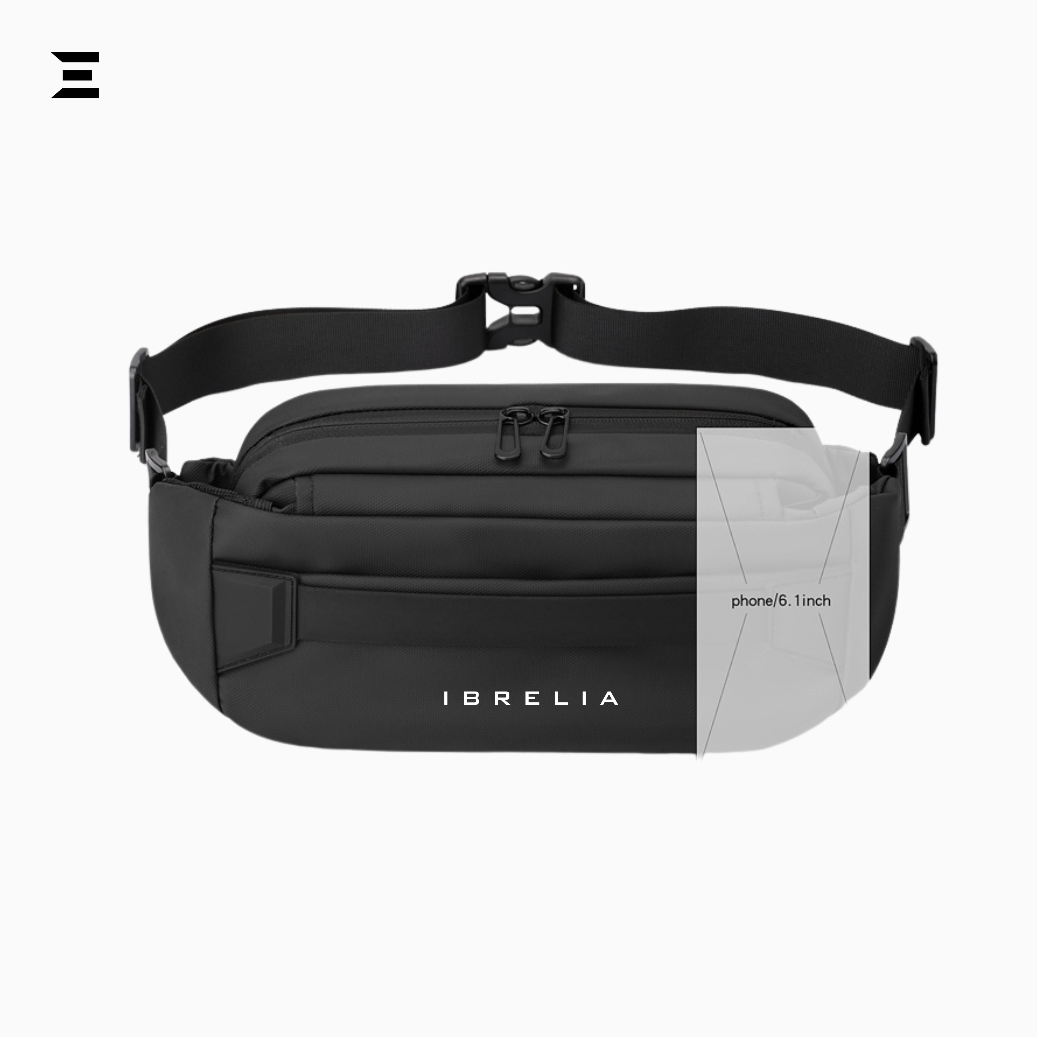 IBRELIA™ Urban Tech Crossbody Bag – Waterproof Minimal Sling IBRELIA