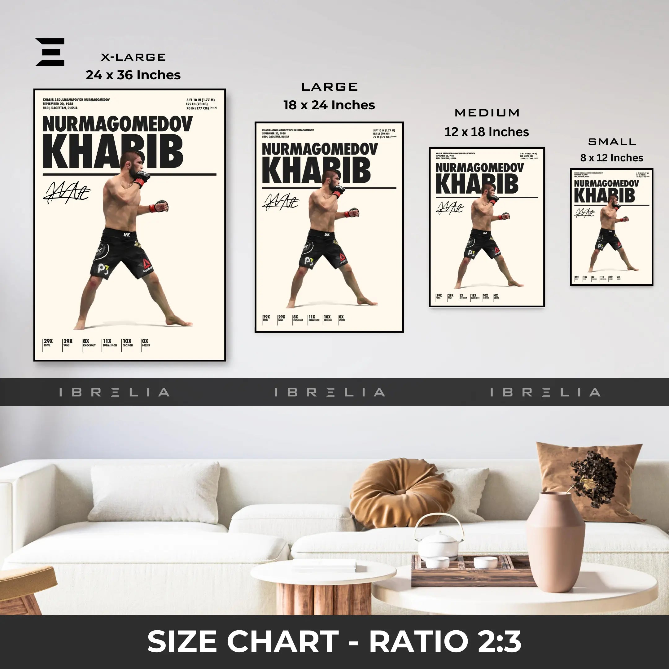 Khabib Nurmagomedov Resin Wall Art – “The Eagle” Edition | IBRELIA IBRELIA