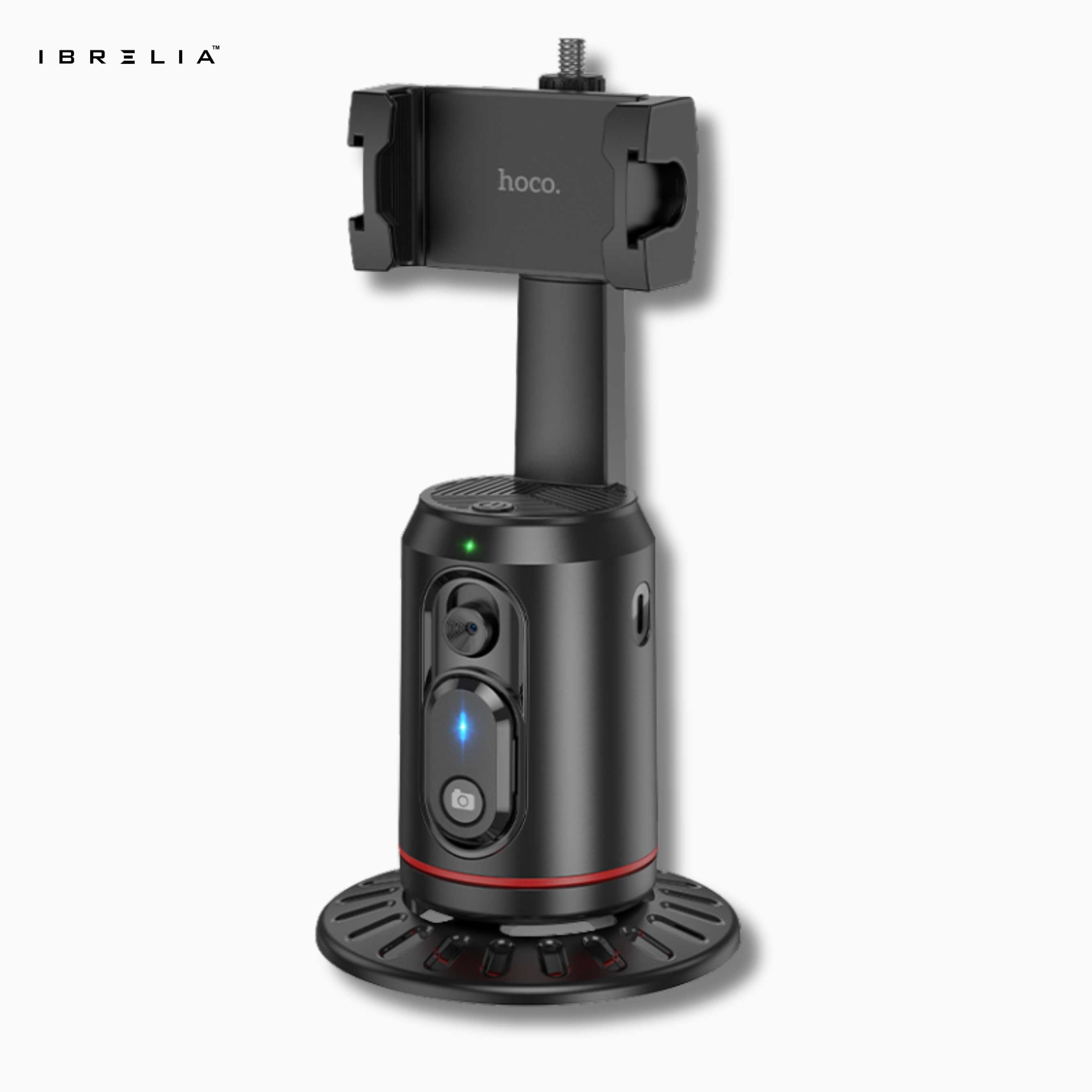 HOCO K23 Auto Face Tracking Holder – 360° Smart Rotation + Bluetooth Remote | IBRELIA™