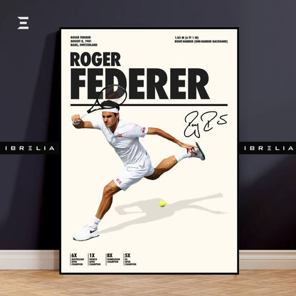Roger Federer Resin Wall Art – “The Maestro” Edition | IBRELIA IBRELIA