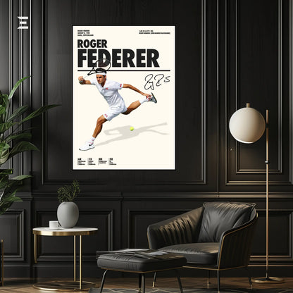 Roger Federer Resin Wall Art – “The Maestro” Edition | IBRELIA IBRELIA