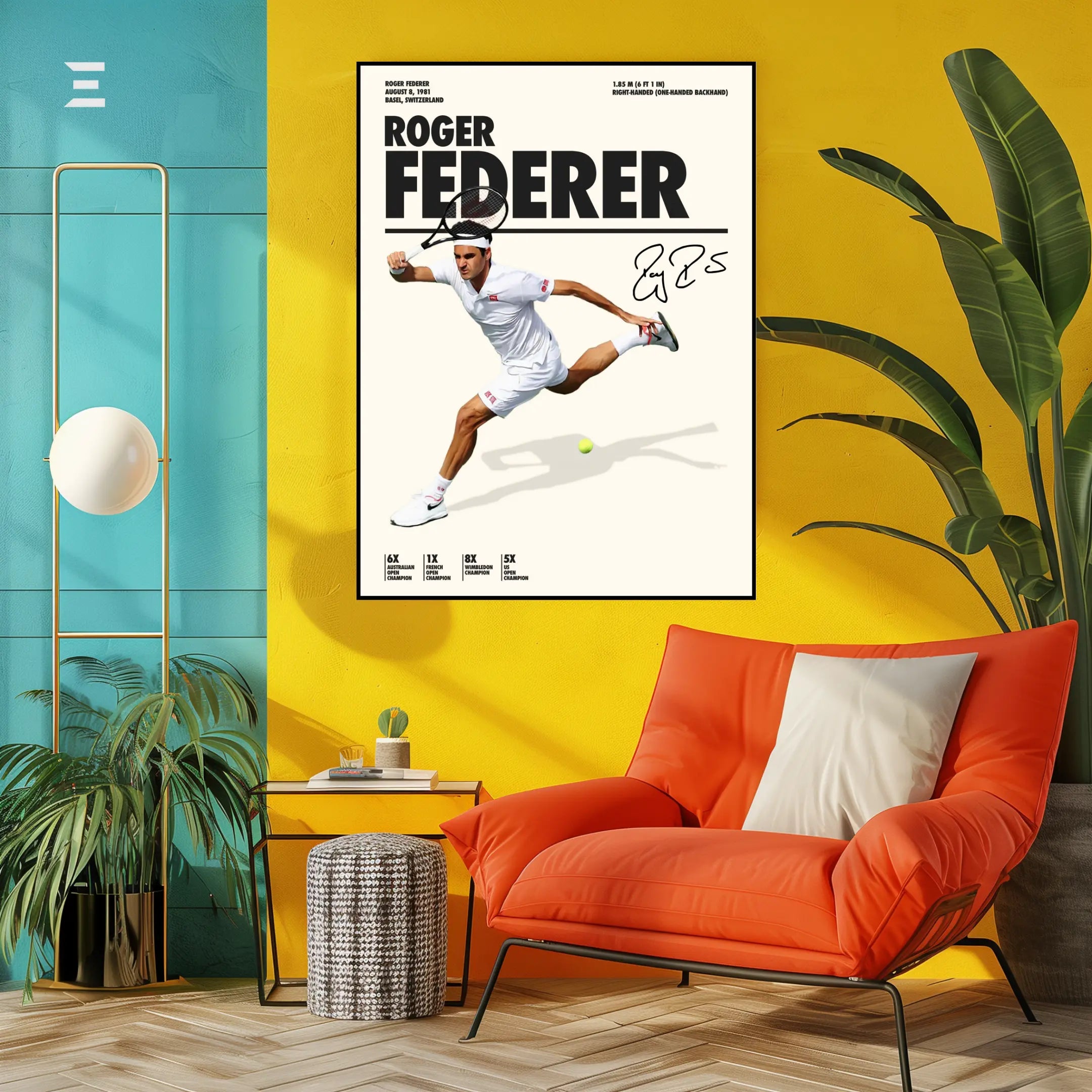 Roger Federer Resin Wall Art – “The Maestro” Edition | IBRELIA IBRELIA