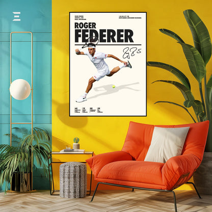 Roger Federer Resin Wall Art – “The Maestro” Edition | IBRELIA IBRELIA