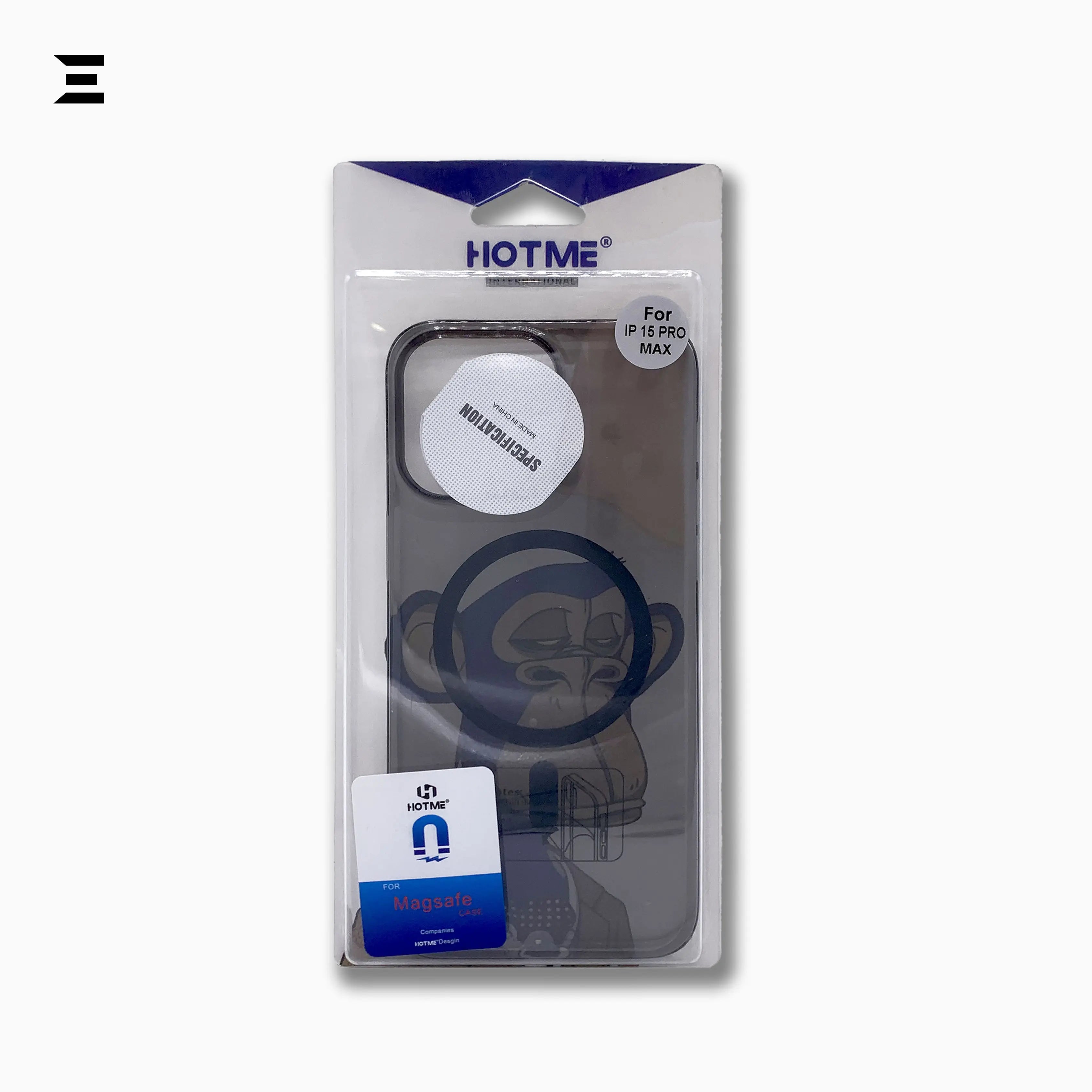 HOTME Printed Transparent MagSafe Case – Monkey Design Shockproof Cover for iPhone | IBRELIA™ IBRELIA