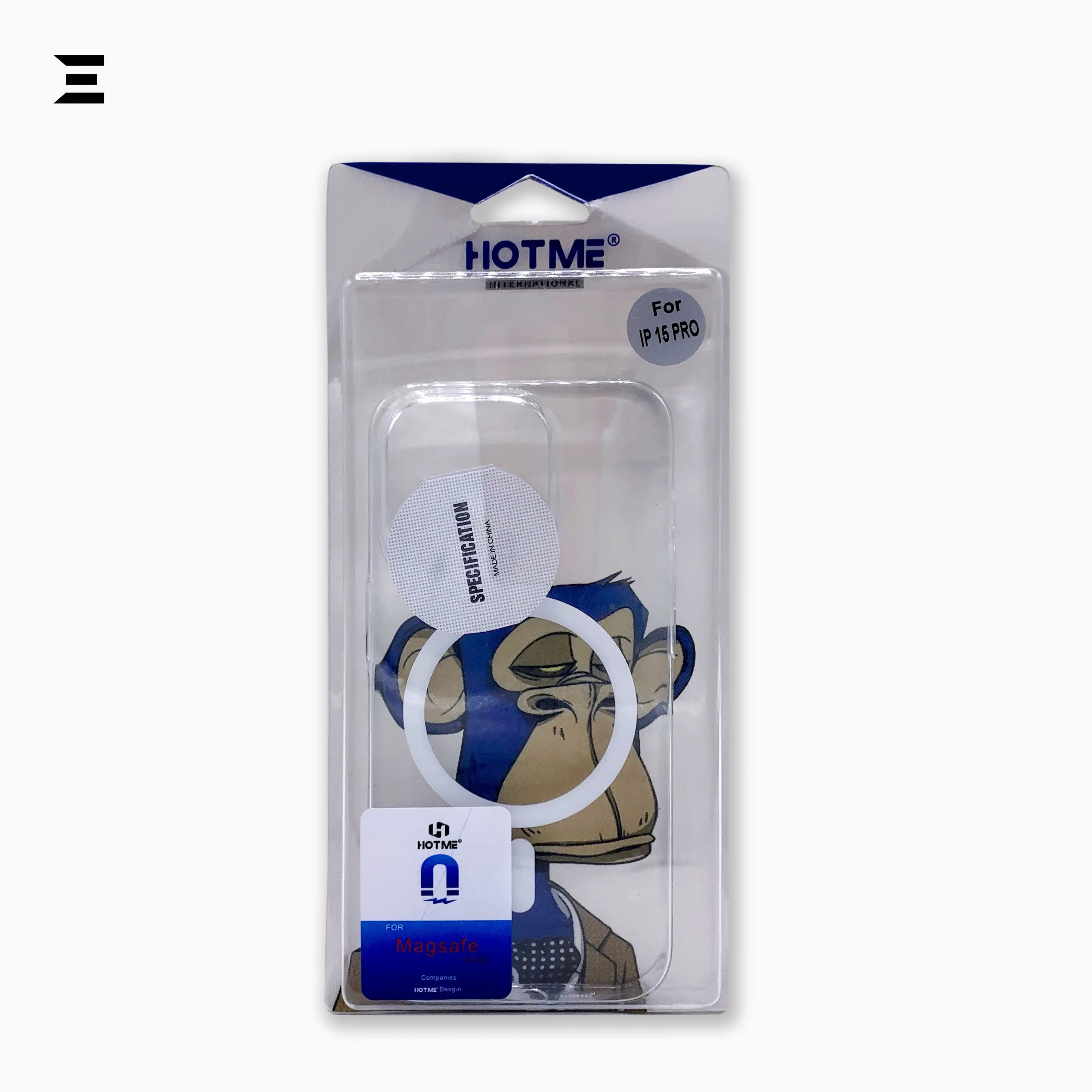 HOTME Printed Transparent MagSafe Case – Monkey Design Shockproof Cover for iPhone | IBRELIA™ IBRELIA