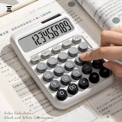 Solar Powered Desktop Calculator – 12 Digit Large Display IBRELIA