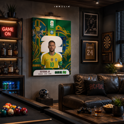 Neymar Jr FIFA World Cup 2026 Wall Art – Brazil Football Legend | IBRELIA™