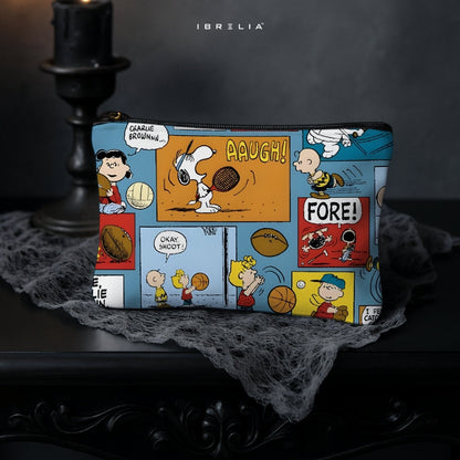 Retro Comic Strip Makeup & Pencil Pouch – Double-Sided Print – IBRELIA™ IBRELIA