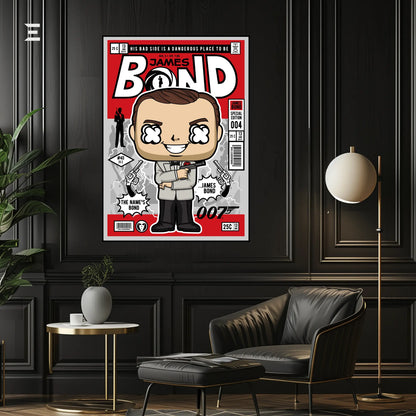 James Bond Pop Art Resin Wall Art – “The Name’s Bond” Edition | IBRELIA IBRELIA