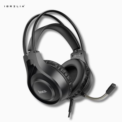 HOCO W106 Gaming Headphones – 50mm Drivers, Dual 3.5mm Plug | IBRELIA™