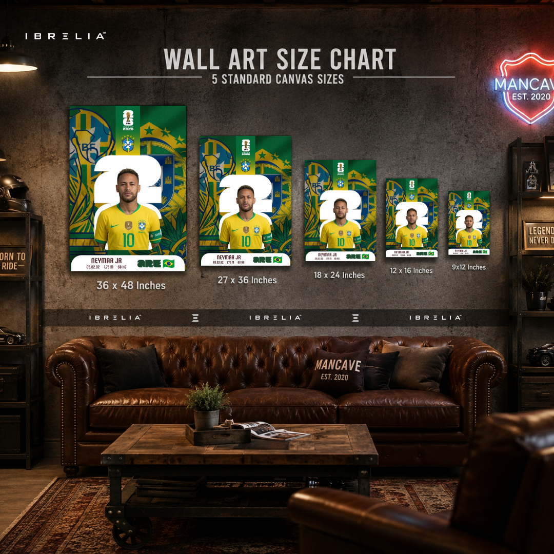 Neymar Jr FIFA World Cup 2026 Wall Art – Brazil Football Legend | IBRELIA™