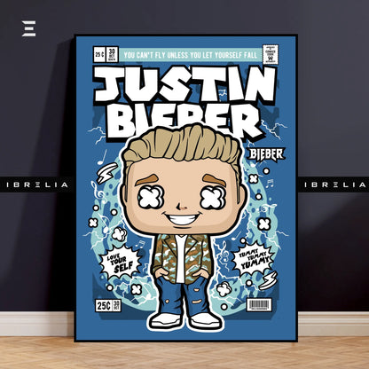Justin Bieber Pop Art Resin Wall Art – “Love Yourself” Edition | IBRELIA IBRELIA