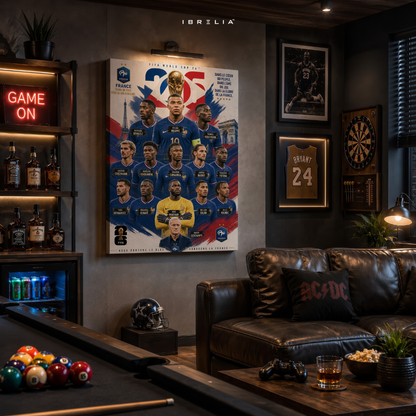 France FIFA World Cup 2026 Team Wall Art – Kylian Mbappé Football Poster | IBRELIA™