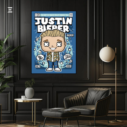 Justin Bieber Pop Art Resin Wall Art – “Love Yourself” Edition | IBRELIA IBRELIA
