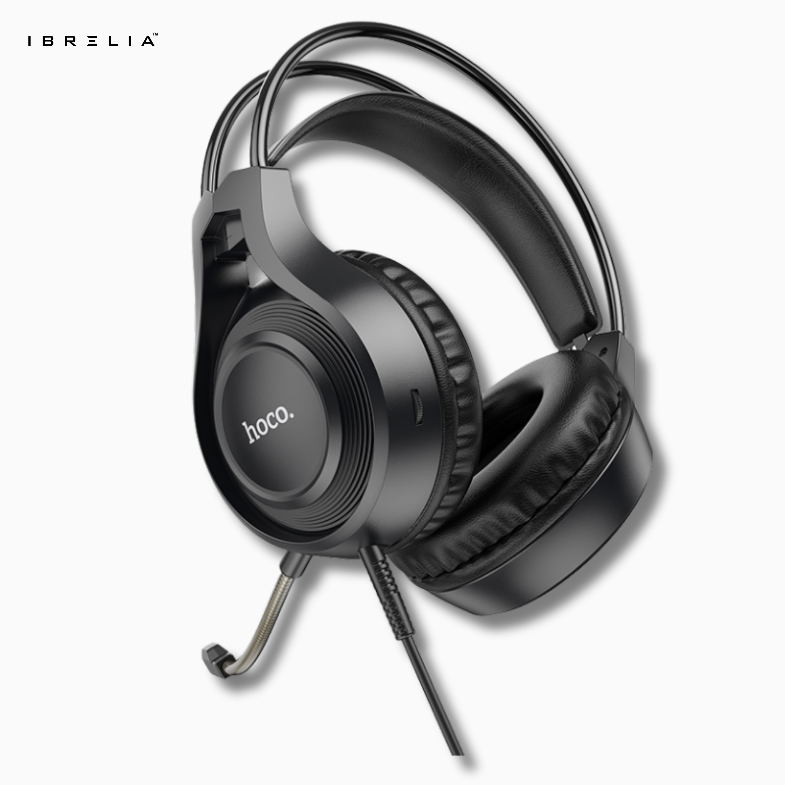 HOCO W106 Gaming Headphones – 50mm Drivers, Dual 3.5mm Plug | IBRELIA™