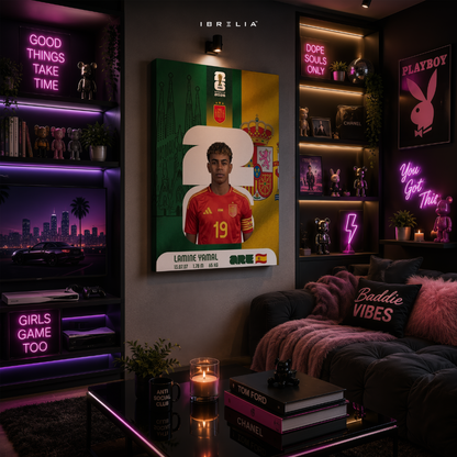 Lamine Yamal FIFA World Cup 2026 Wall Art – Spain Football Wonderkid | IBRELIA™