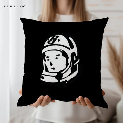 Billionaire Boys Club Astronaut Cushion – BBC Logo Streetwear Pillow 15x15 Inch | Black Minimal Hype Cushion | IBRELIA™ IBRELIA