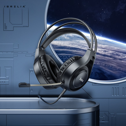 HOCO W106 Gaming Headphones – 50mm Drivers, Dual 3.5mm Plug | IBRELIA™