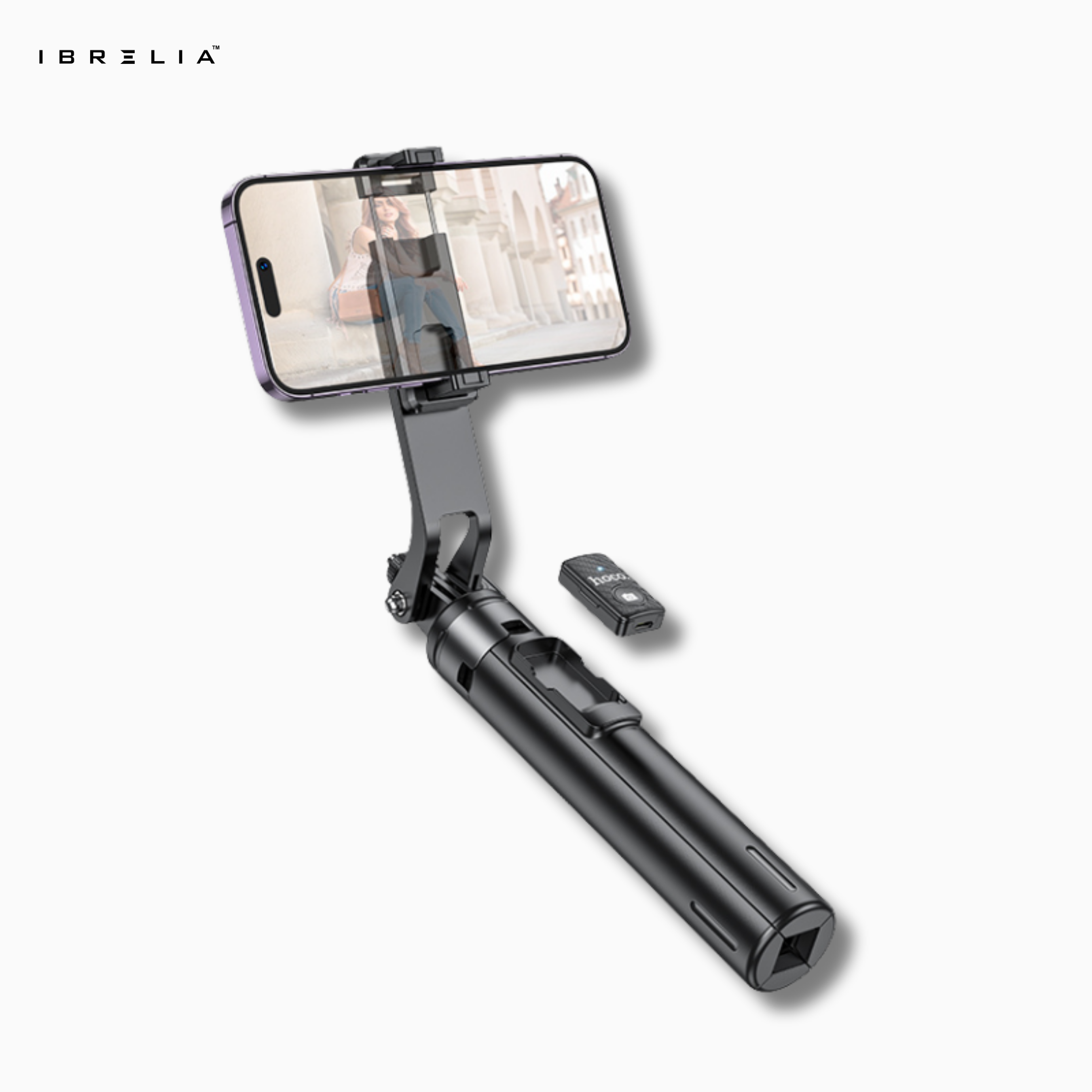 HOCO K21 – 2-in-1 Quadropod Live Streaming Tripod (1.37m Height + Bluetooth Remote) | IBRELIA™