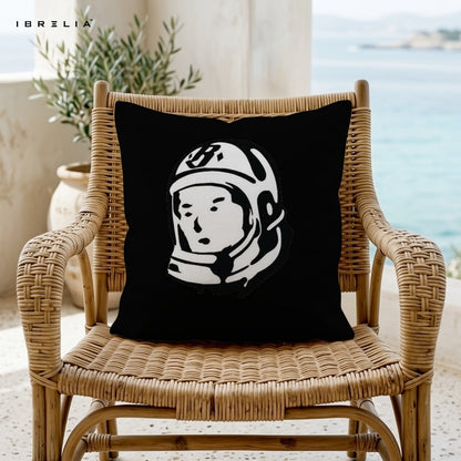 Billionaire Boys Club Astronaut Cushion – BBC Logo Streetwear Pillow 15x15 Inch | Black Minimal Hype Cushion | IBRELIA™ IBRELIA