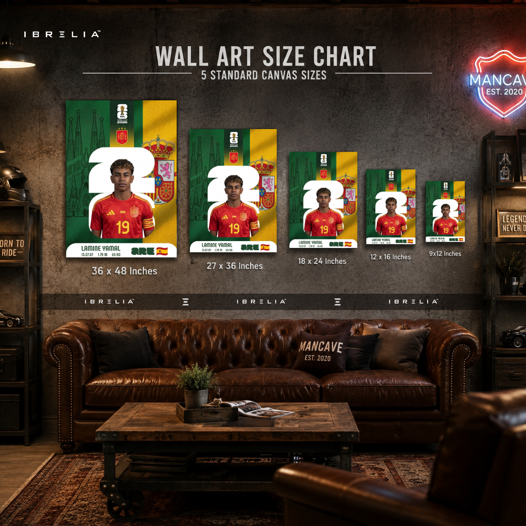 Lamine Yamal FIFA World Cup 2026 Wall Art – Spain Football Wonderkid | IBRELIA™