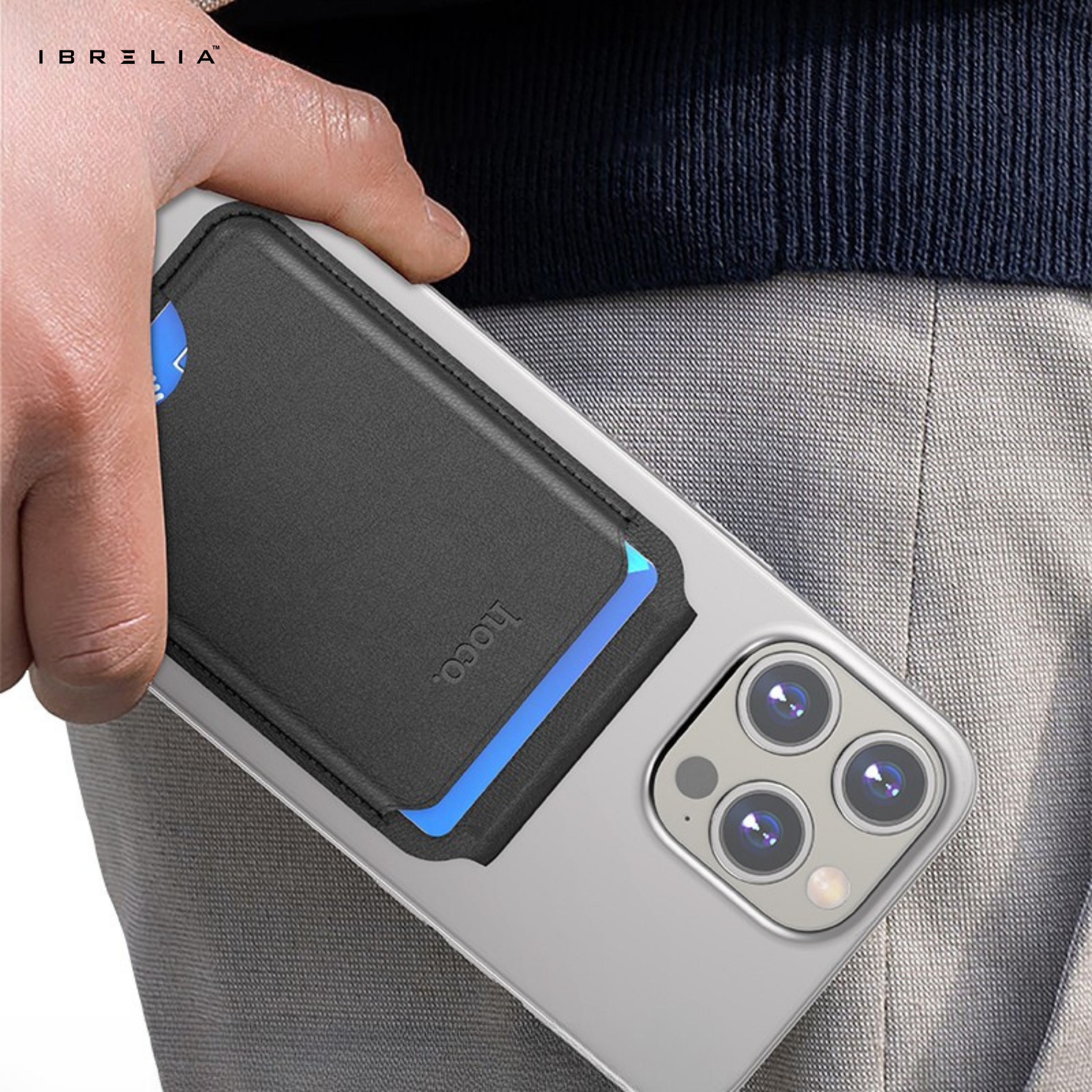 HOCO GT3 – Magnetic Multifunctional Card Holder | IBRELIA™