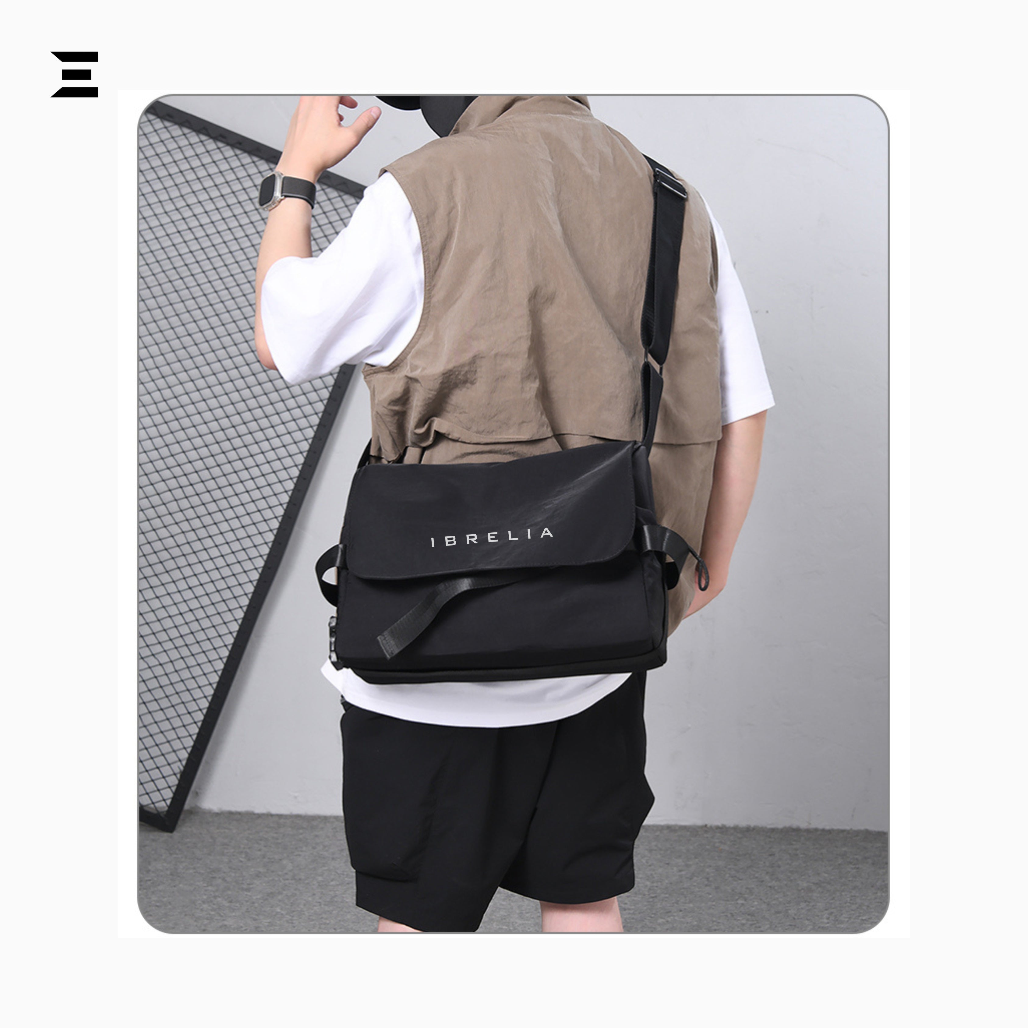 Unisex Crossbody Messenger Bag – Waterproof Oxford Sling | IBRELIA™ IBRELIA