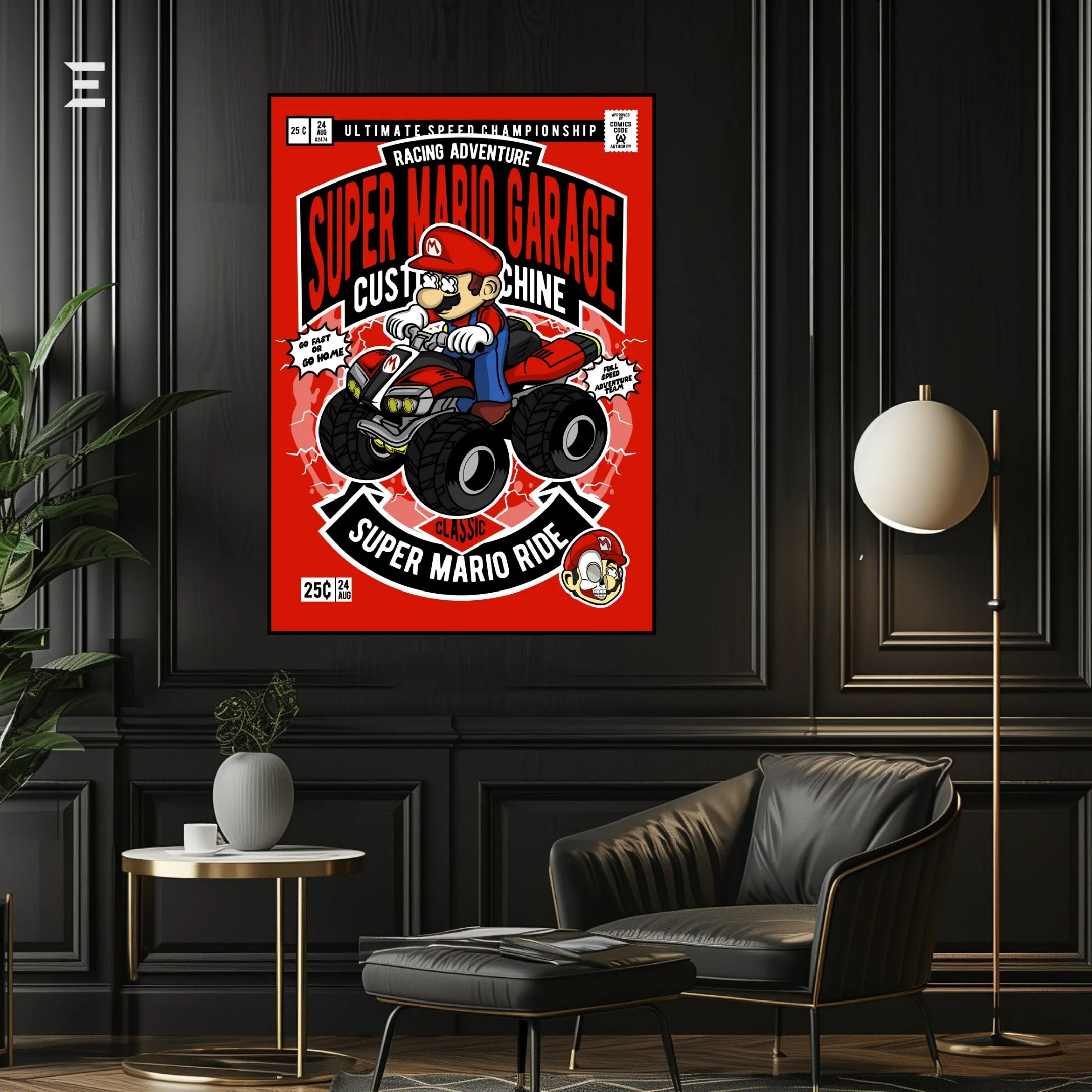 Super Mario Pop Art Resin Wall Art – “Racing Adventure Garage Edition” | IBRELIA IBRELIA