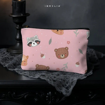 Woodland Cubs Makeup & Pencil Pouch – Double-Sided Print – IBRELIA™