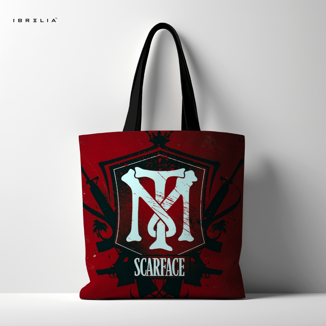 IBRELIA™ Scarface Inspired Graphic Tote Bag – Bold Street Style Tote IBRELIA