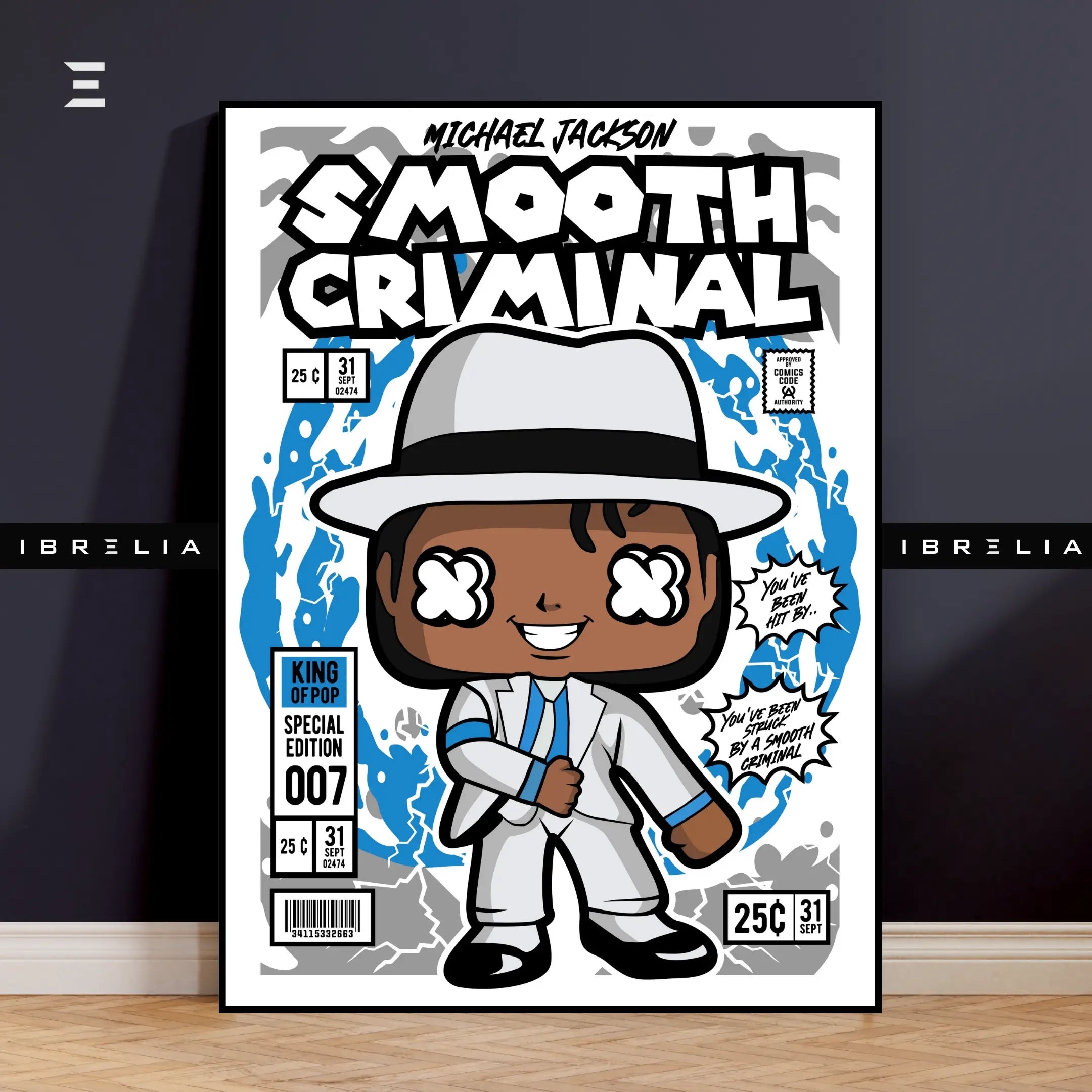 Michael Jackson Smooth Criminal Pop Art Resin Wall Art – King of Pop Edition | IBRELIA IBRELIA
