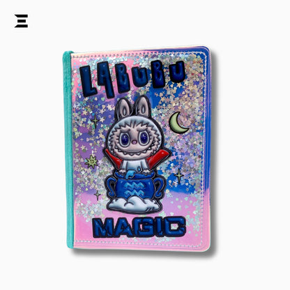 Labubu Magic Glitter Notebook A5 - Size | Cute Cartoon Mini Diary Journal | IBRELIA™ IBRELIA