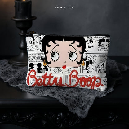 Betty Boop Vintage Comic Makeup & Pencil Pouch – Double-Sided Print – IBRELIA™