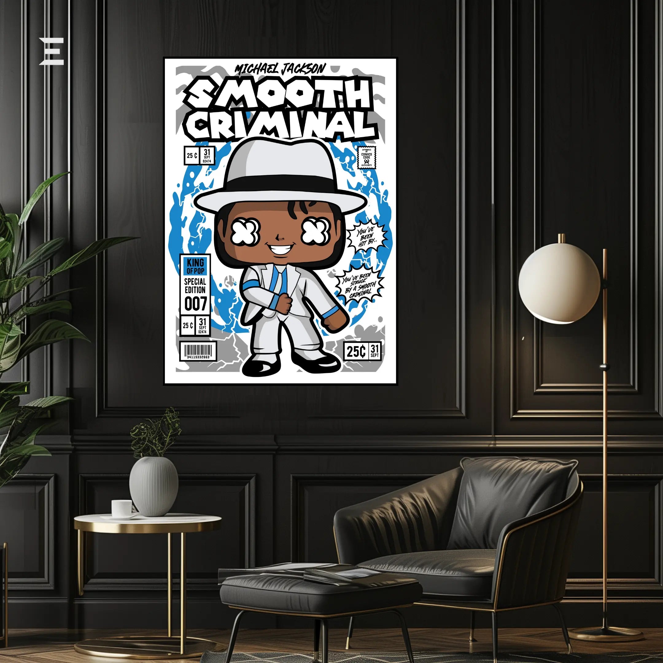 Michael Jackson Smooth Criminal Pop Art Resin Wall Art – King of Pop Edition | IBRELIA IBRELIA