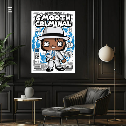 Michael Jackson Smooth Criminal Pop Art Resin Wall Art – King of Pop Edition | IBRELIA IBRELIA