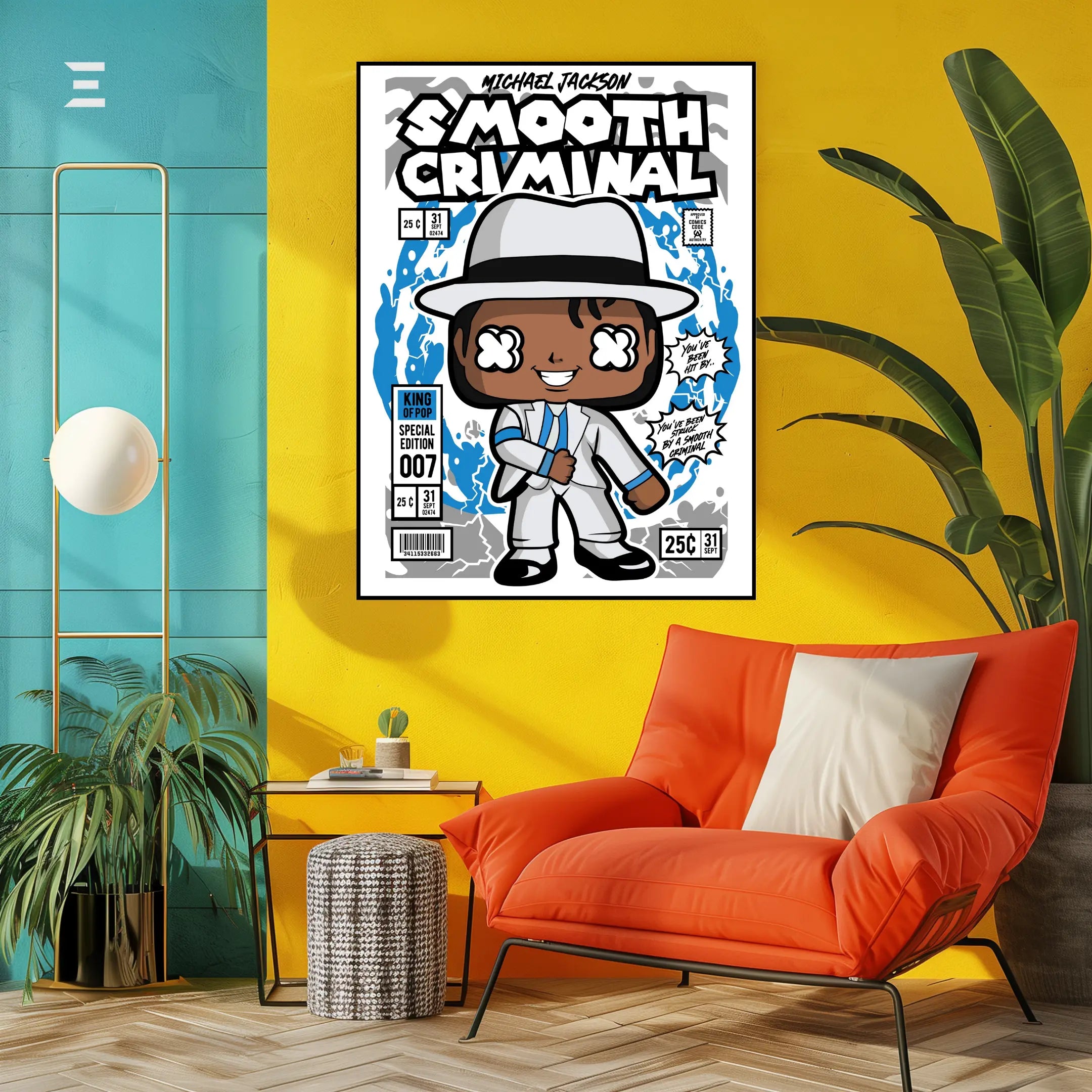 Michael Jackson Smooth Criminal Pop Art Resin Wall Art – King of Pop Edition | IBRELIA IBRELIA