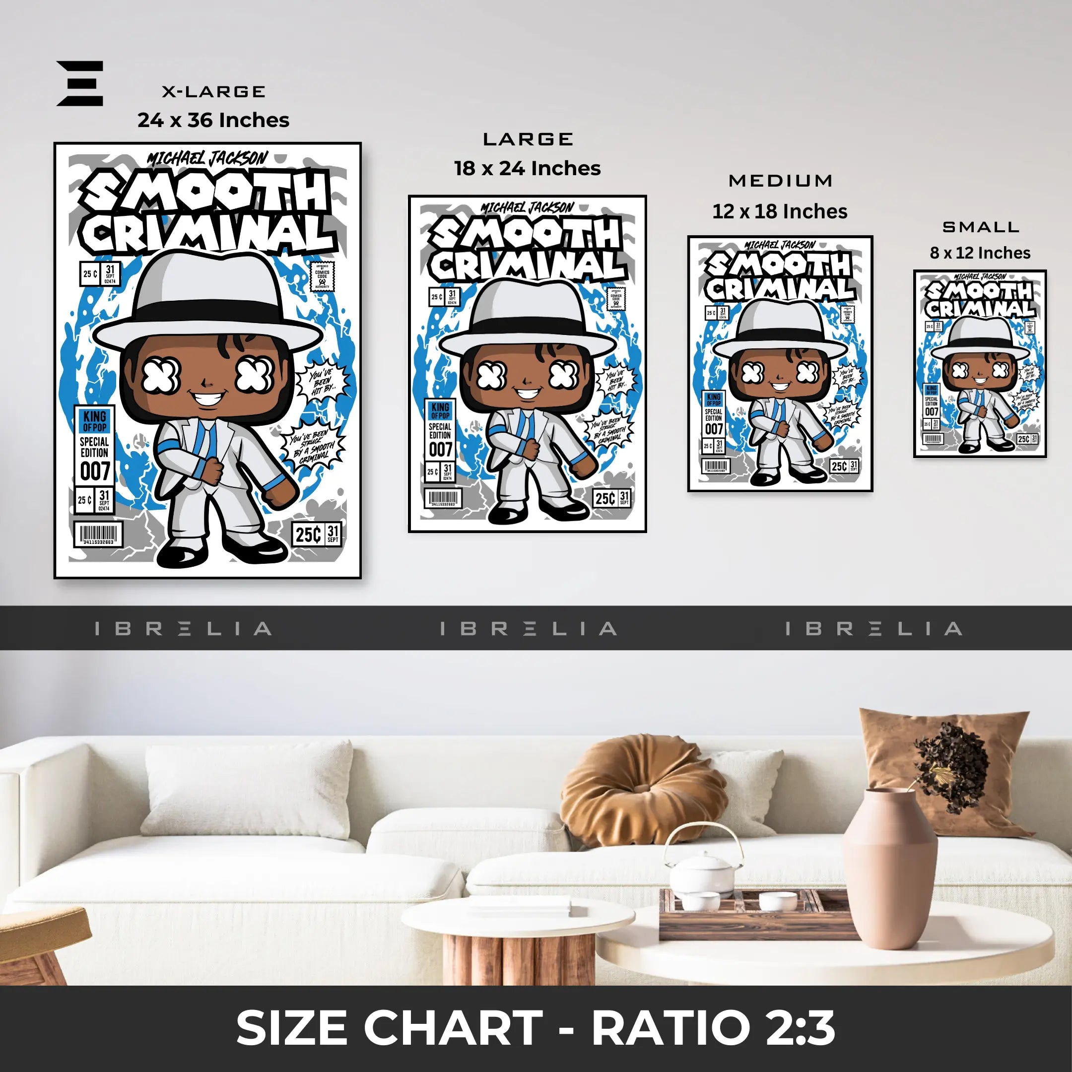 Michael Jackson Smooth Criminal Pop Art Resin Wall Art – King of Pop Edition | IBRELIA IBRELIA