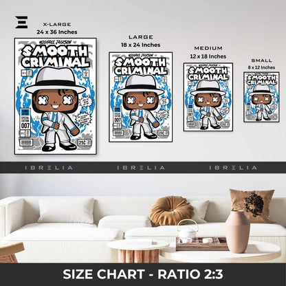 Michael Jackson Smooth Criminal Pop Art Resin Wall Art – King of Pop Edition | IBRELIA IBRELIA