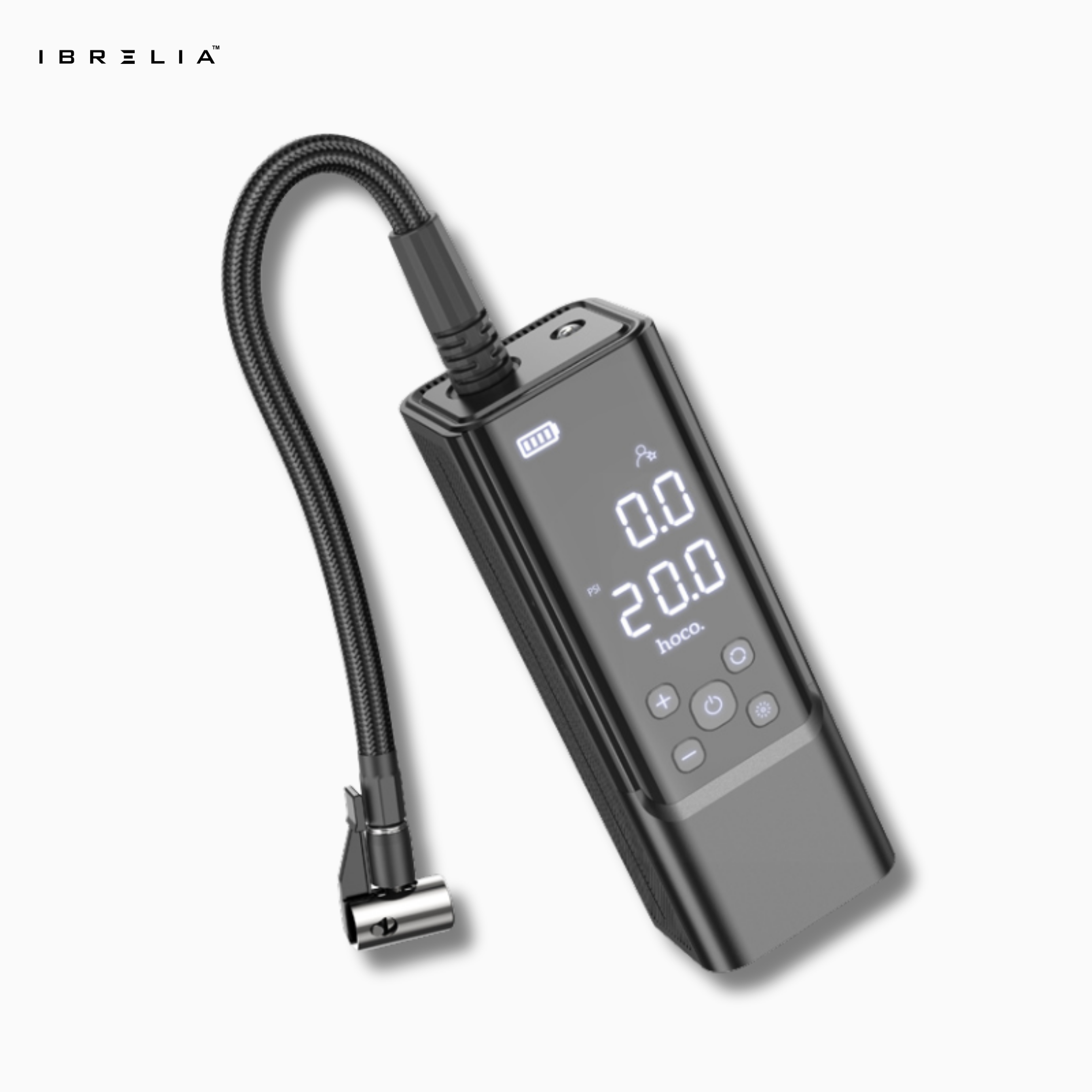 HOCO ZP7 Maddy Portable Smart Air Pump – 5000mAh 2-in-1 Power Bank & Air Compressor | IBRELIA™