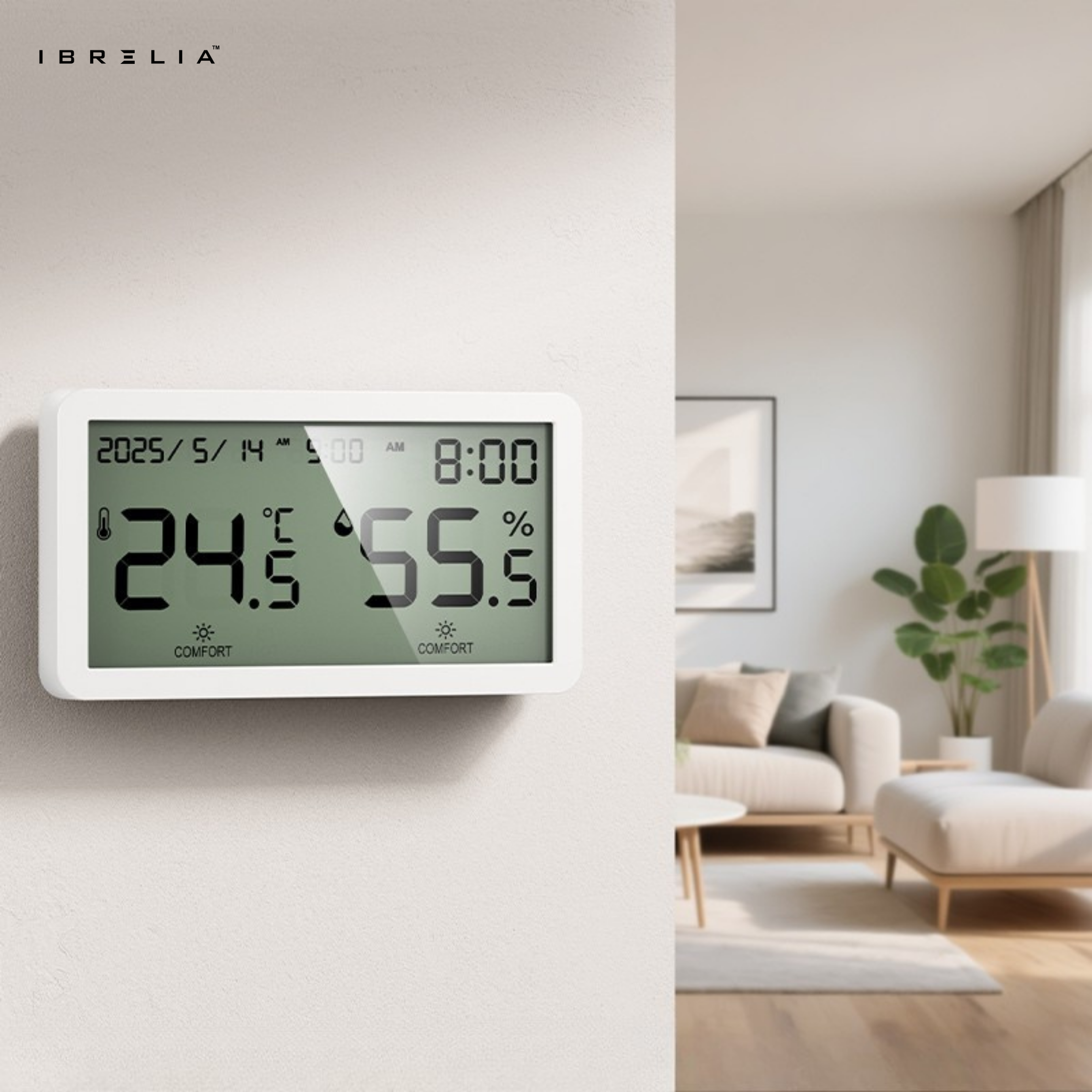 HOCO HX42 – 5-in-1 High Precision Thermo-Hygrometer Alarm Clock | IBRELIA™