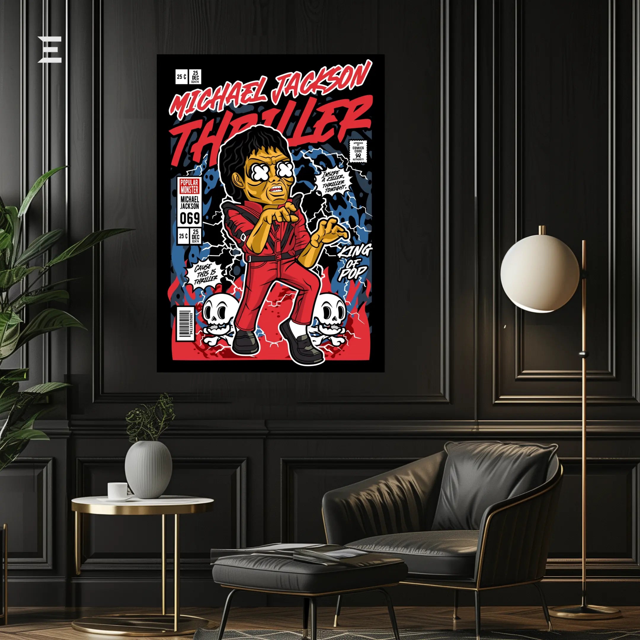 Michael Jackson Thriller Pop Art Resin Wall Art – King of Pop Edition | IBRELIA IBRELIA