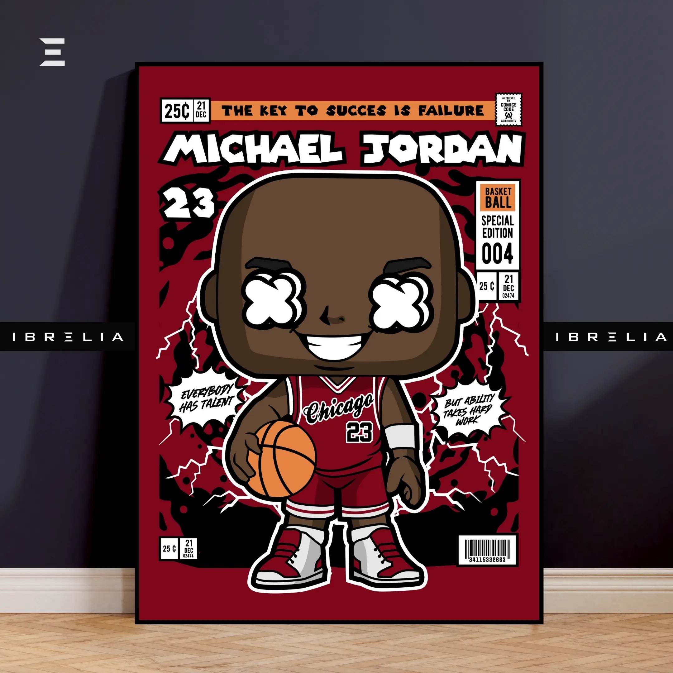 Michael Jordan Pop Art Resin Wall Art – Chicago Bulls #23 Edition | IBRELIA IBRELIA