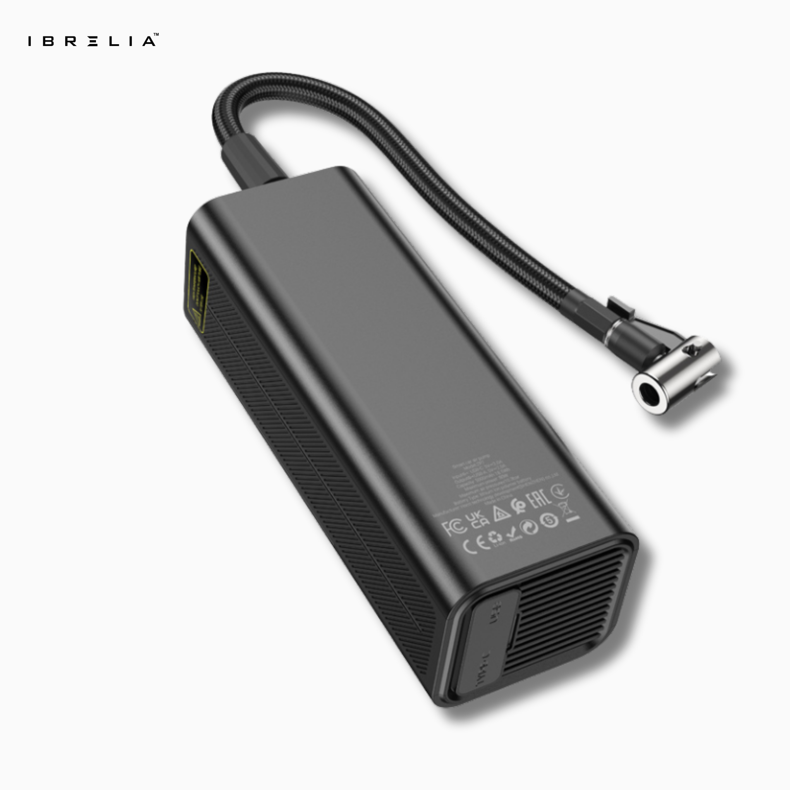 HOCO ZP7 Maddy Portable Smart Air Pump – 5000mAh 2-in-1 Power Bank & Air Compressor | IBRELIA™