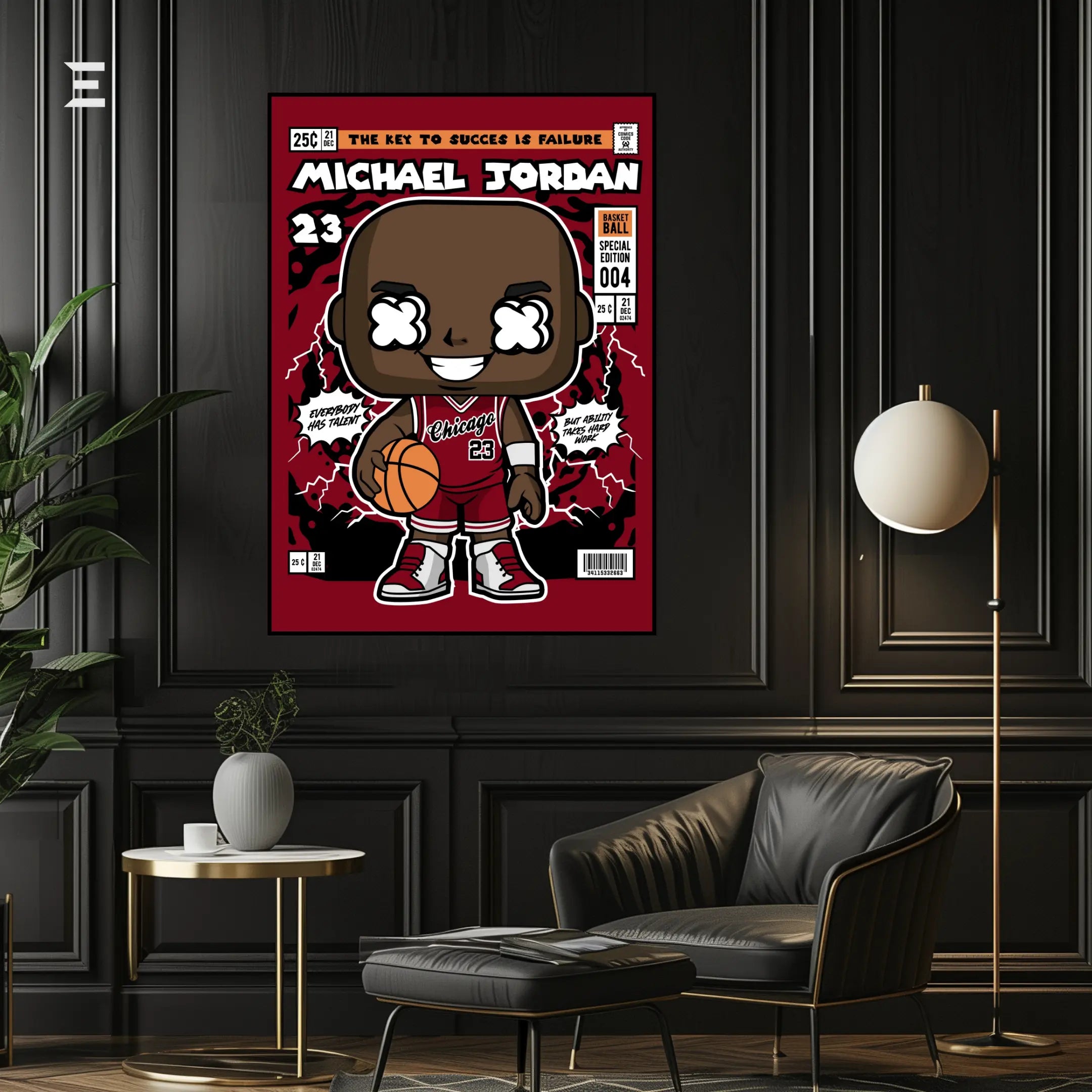 Michael Jordan Pop Art Resin Wall Art – Chicago Bulls #23 Edition | IBRELIA IBRELIA