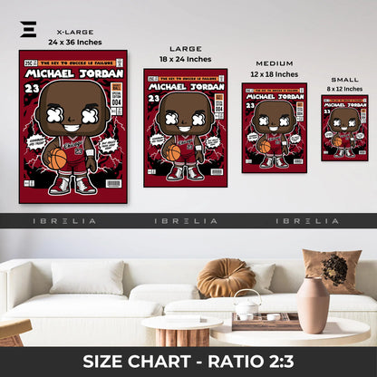 Michael Jordan Pop Art Resin Wall Art – Chicago Bulls #23 Edition | IBRELIA IBRELIA